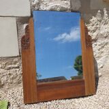 Art Deco mirror in carved wood