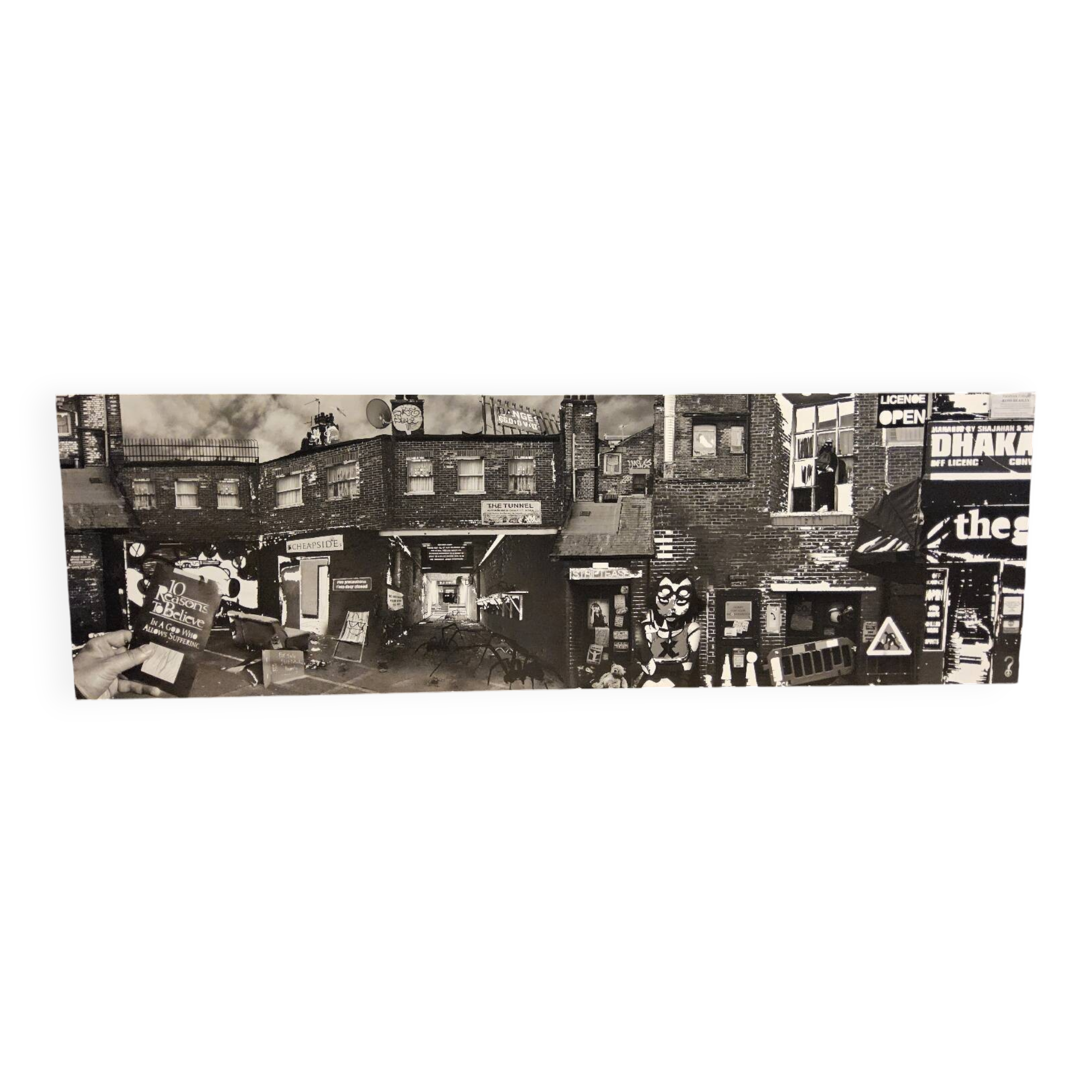 Large black and white artworks / photo collage (160x50)