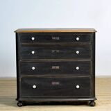 Oak and pine chest of drawers, 1910s