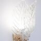 Set of 4 Florence, elegant Murano wall light transparent leaves, 1970