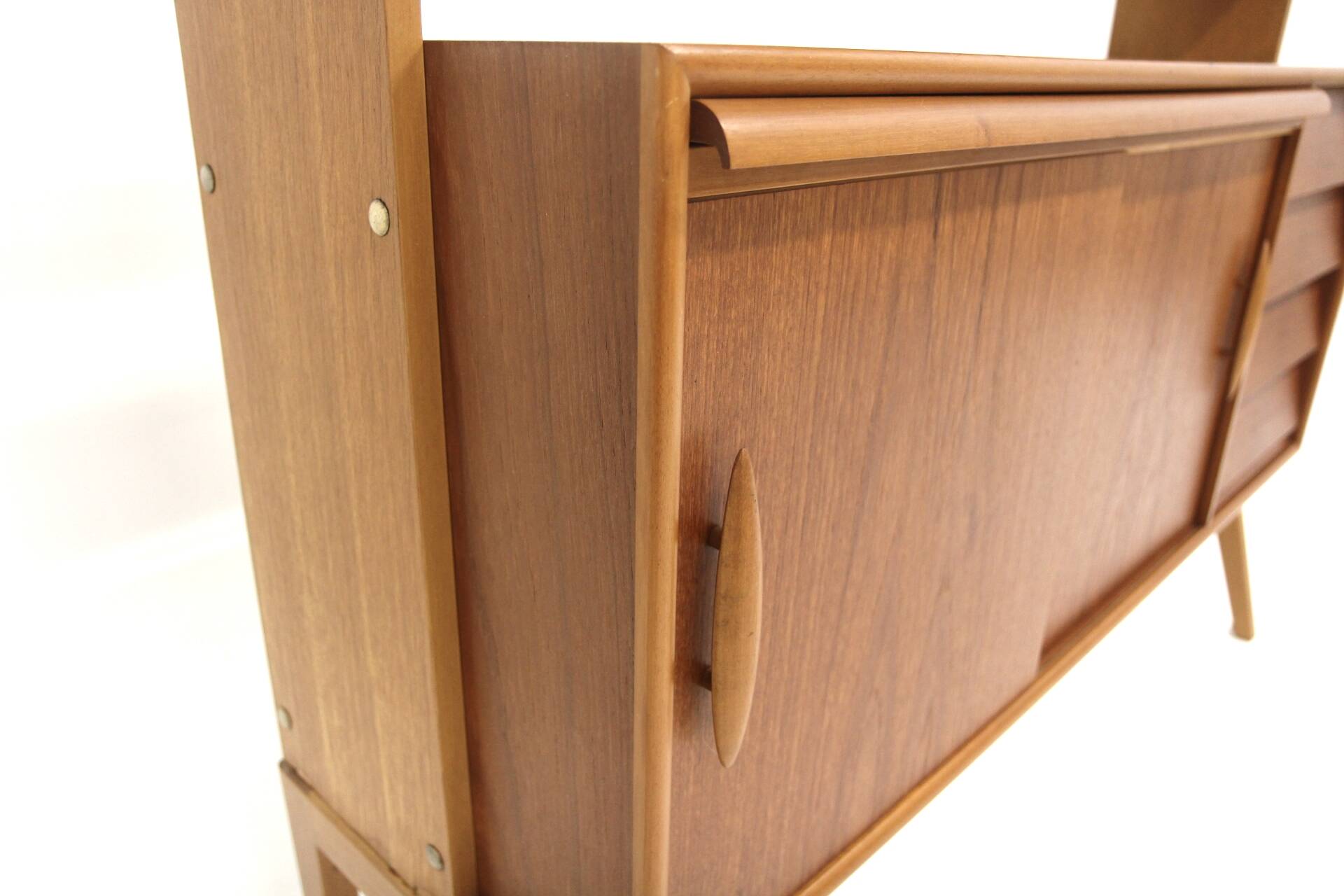 Scandinavian teak and oak secretary, Sweden, 1950