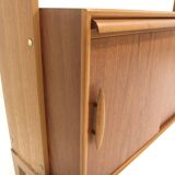 Scandinavian teak and oak secretary, Sweden, 1950