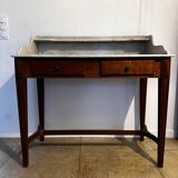 Console ancienne bois et marbre ni