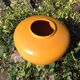 Mustard yellow vase of St Clement ceramics