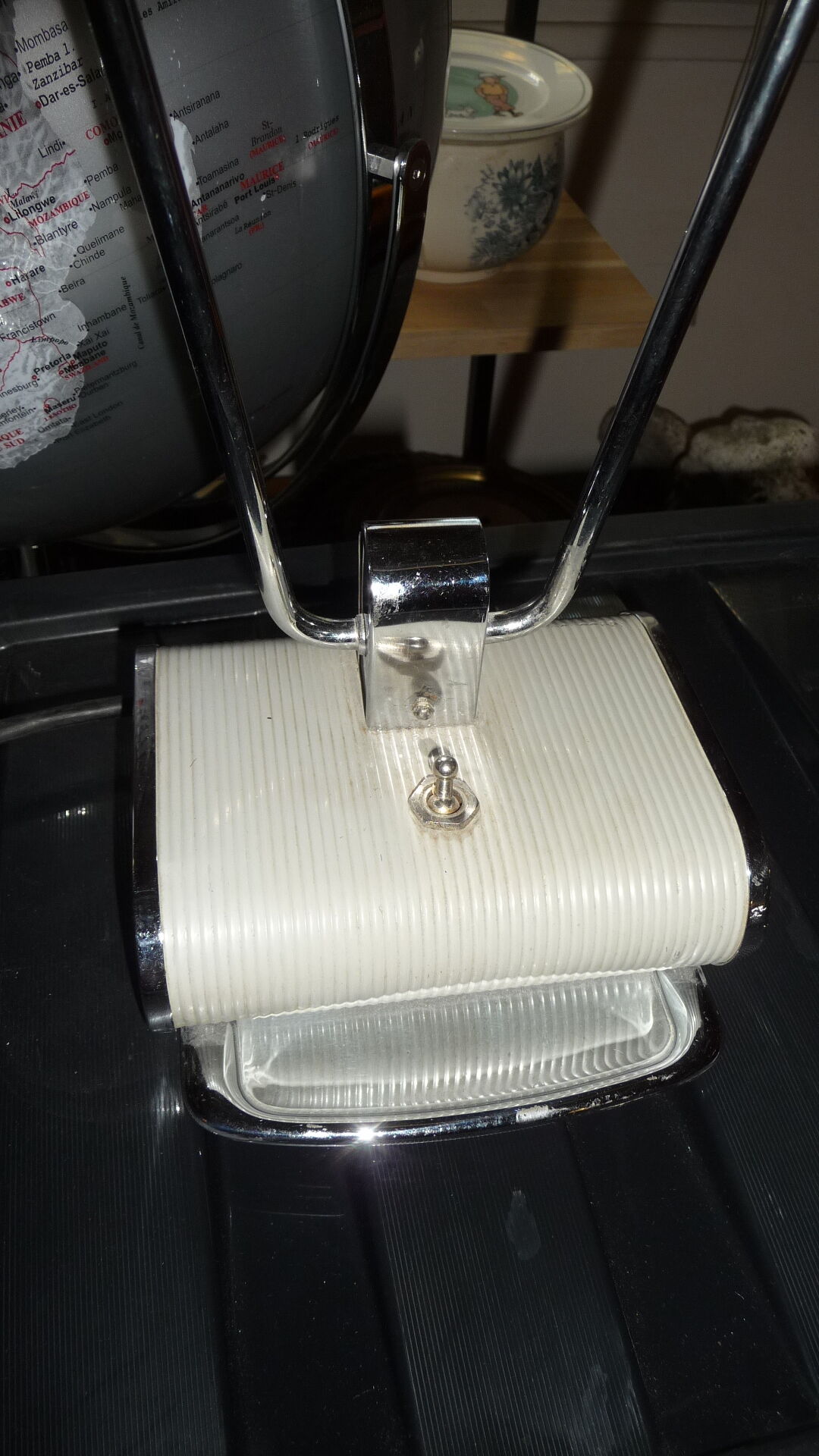 Chrome plated iron Jumo desk lamp 1930