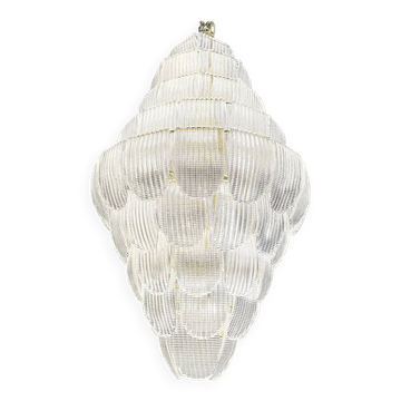 Luxury Imperial Transparent Diamanted Petals Murano Glass Chandelier – Simo
