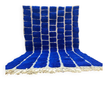 Tapis en laine pure fait main traditionnelle taille 2/3 m