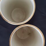 Pair of vases earthenware Keller Guérin Lunéville Periwinkle model