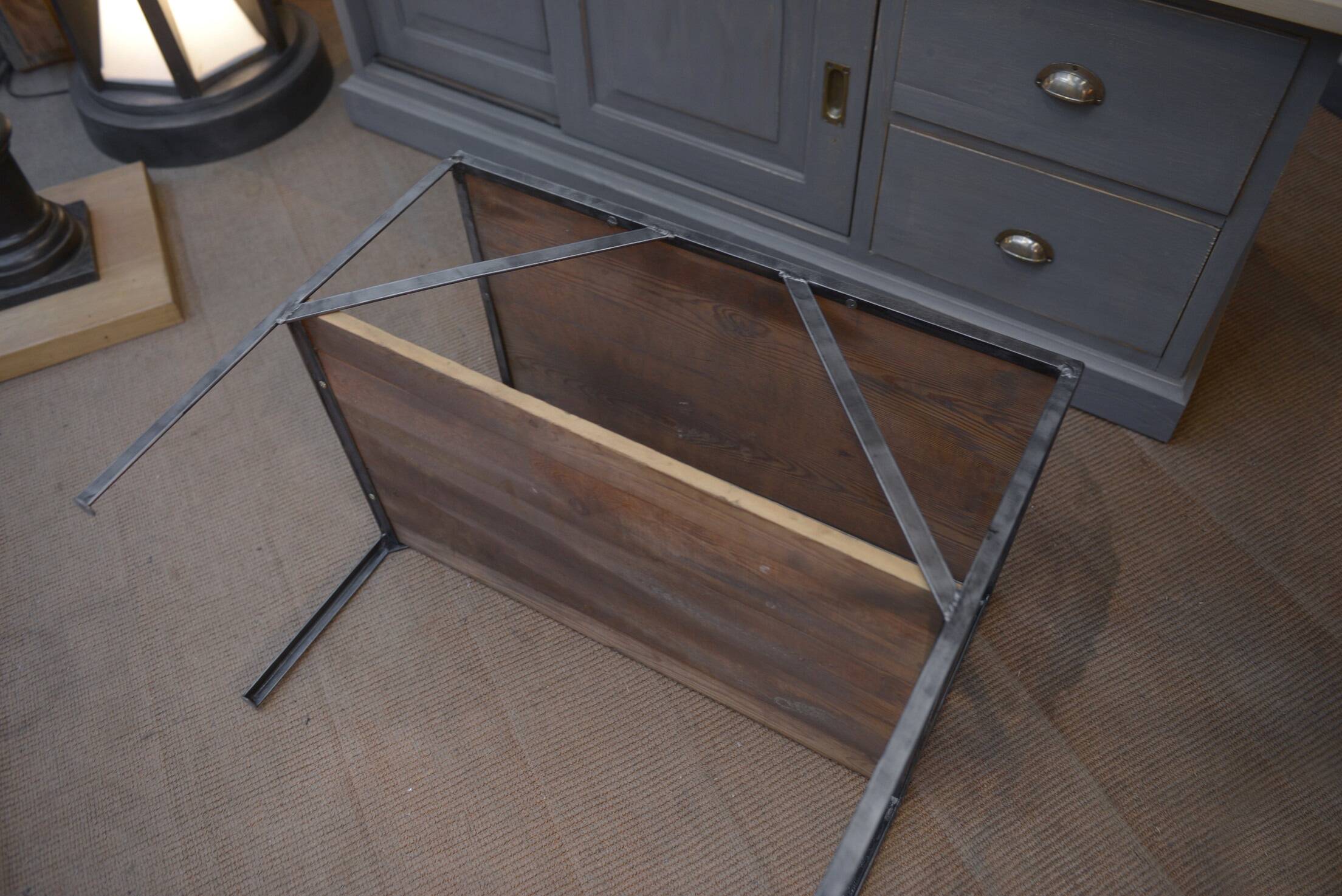 Small industrial side table 1970s