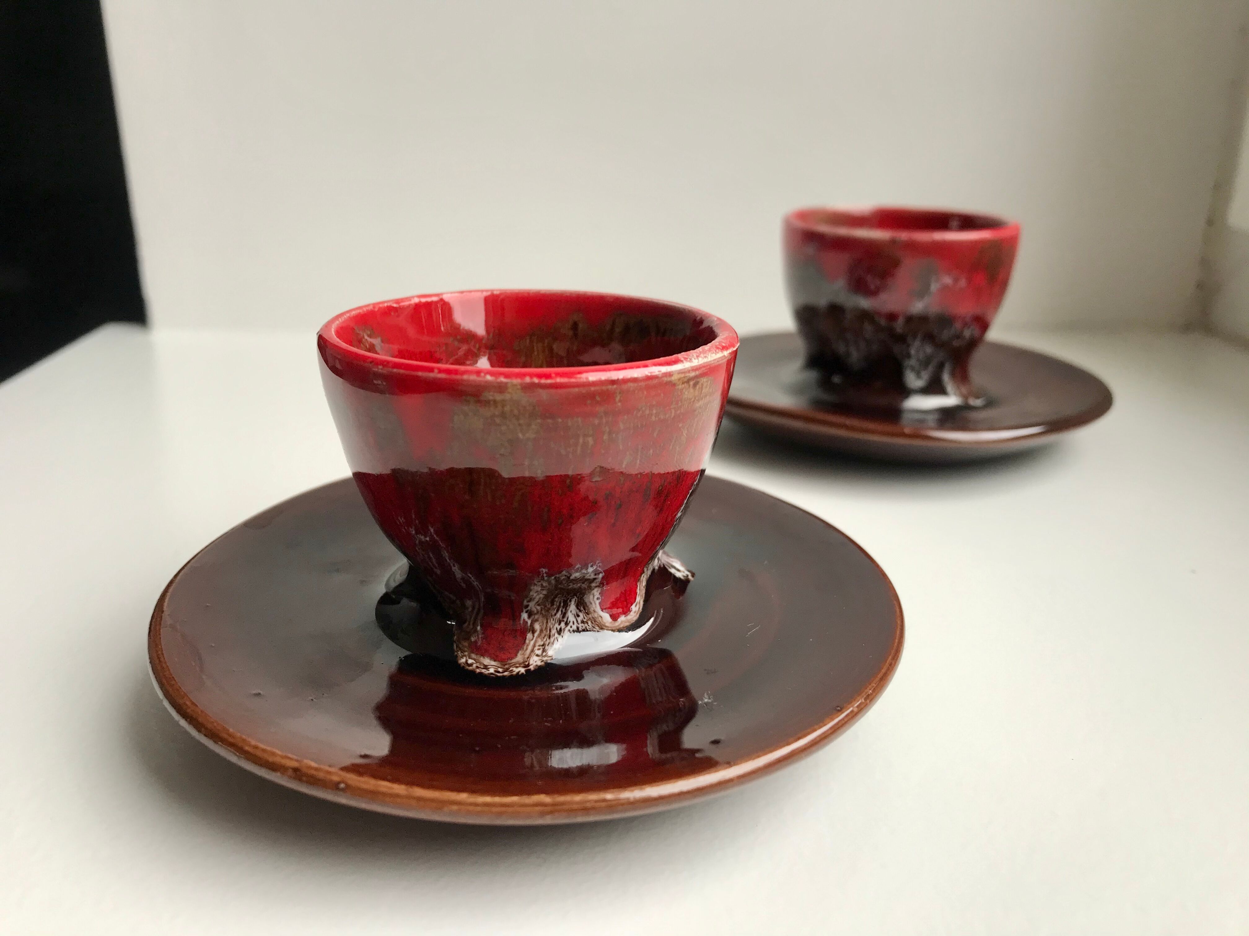 Duo of cockroaches Vallauris 70s