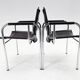 Pair of 1970s Vintage Hans Eichenberger Leather & Chrome Lounge Chairs, Labeled