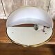 Old metalarte half moon plastic wall lamp + vintage metal support
