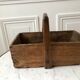 panier en bois ancien début XXème
