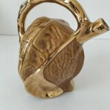 Walnut-shaped slip pitcher