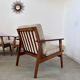 Set of 4 armchairs beech scandinavian
