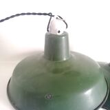 Pair of industrial suspensions in enamelled sheet metal