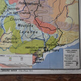 Old school map "Alpestre Region" No.4 Hatier