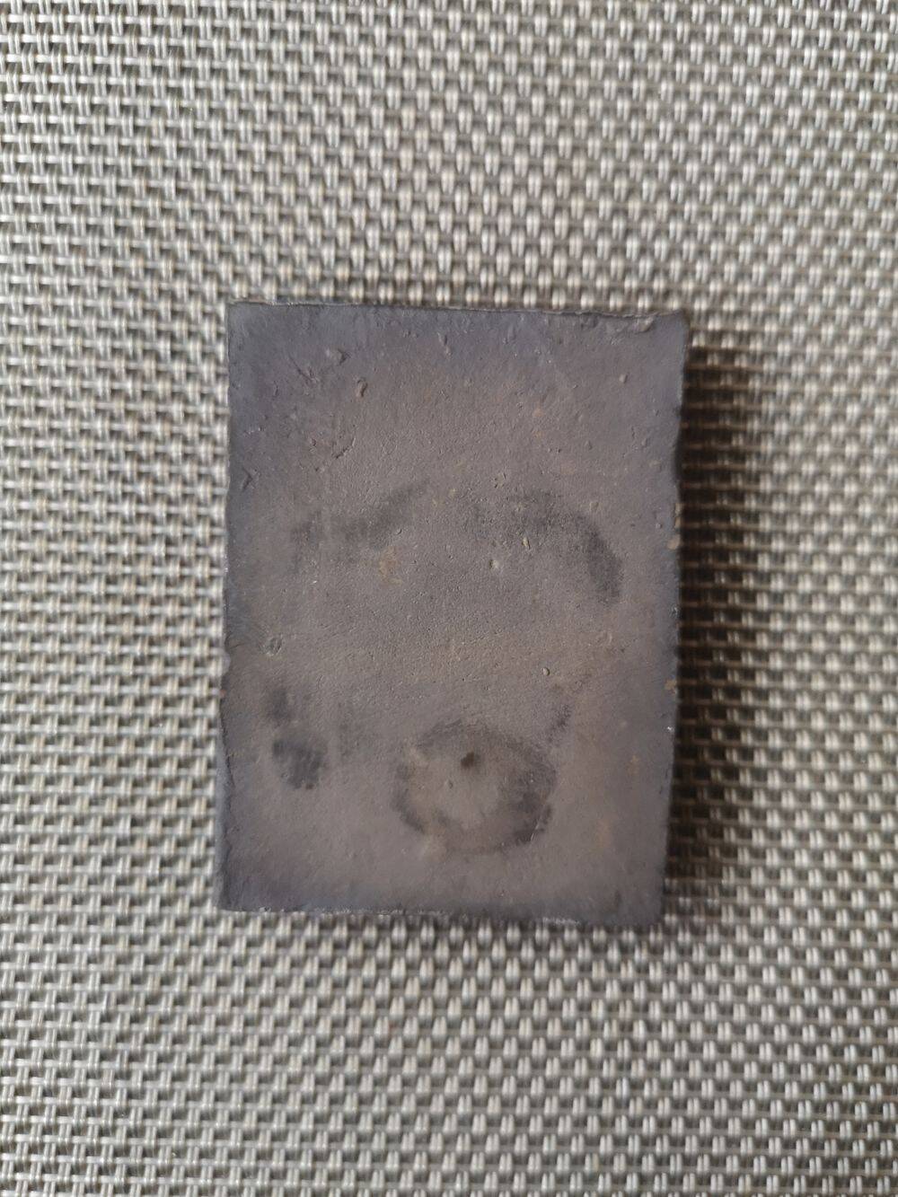 Dove pattern ceramic plate - matchbox - Mid 20th century