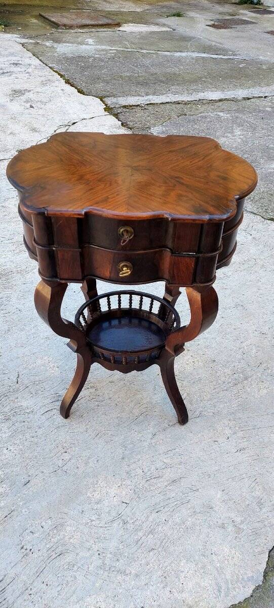 Table De Travail Louis Philippe En Placage De Palissandre