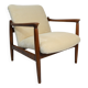 Fully restored vintage armchair by E.Homa, 1960s, beige cord