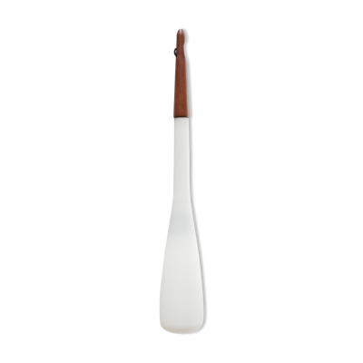 Suspension scandinave opaline et teck par Uno et Östen Kristiansson pour les éditions Luxus