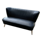 Mid-century sky black cocktail sofa, 1950s