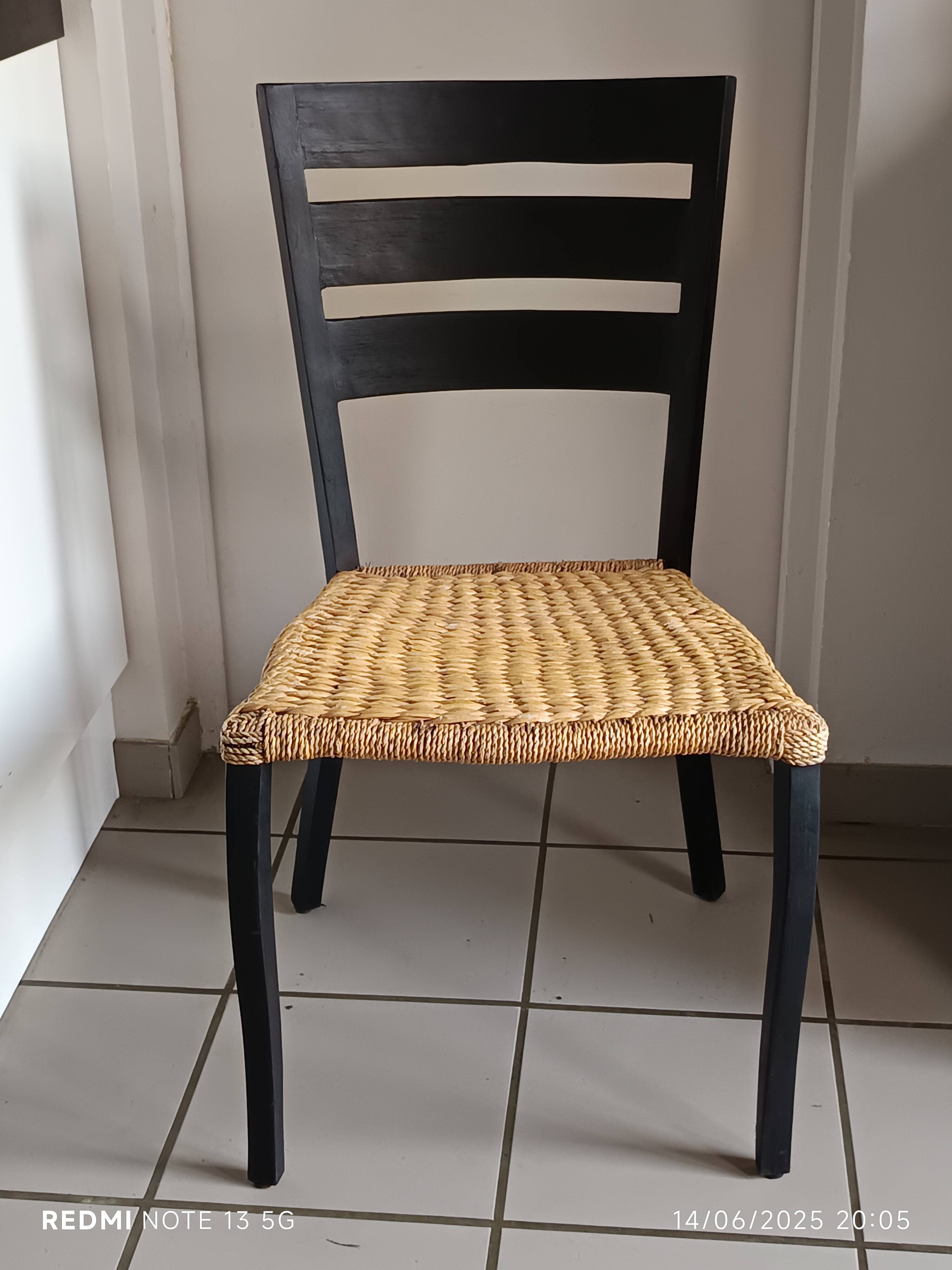 Italian designer rope chair in the Spinetto/Gio Ponti style