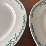 Set of 4 ironstone plates Longchamp model Belleville – Vais