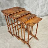 Set of 4 nesting tables Art Nouveau 1930s