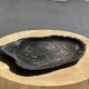 Very large black petrified wood tray or bowl D35