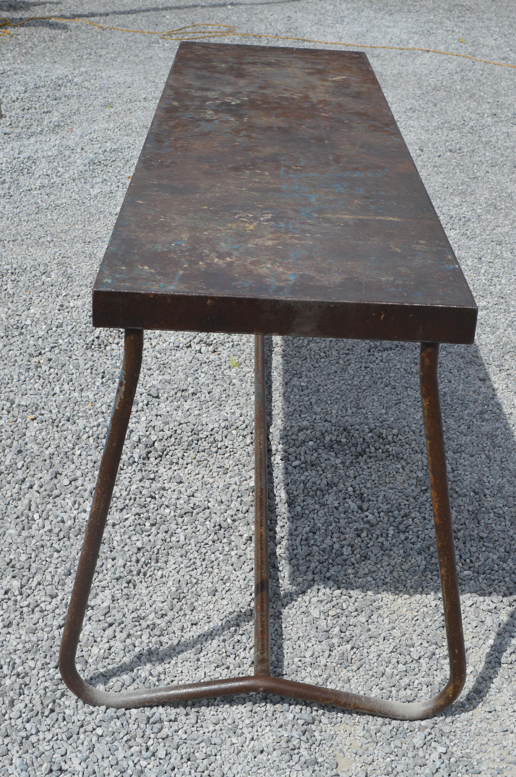 Industrial iron console