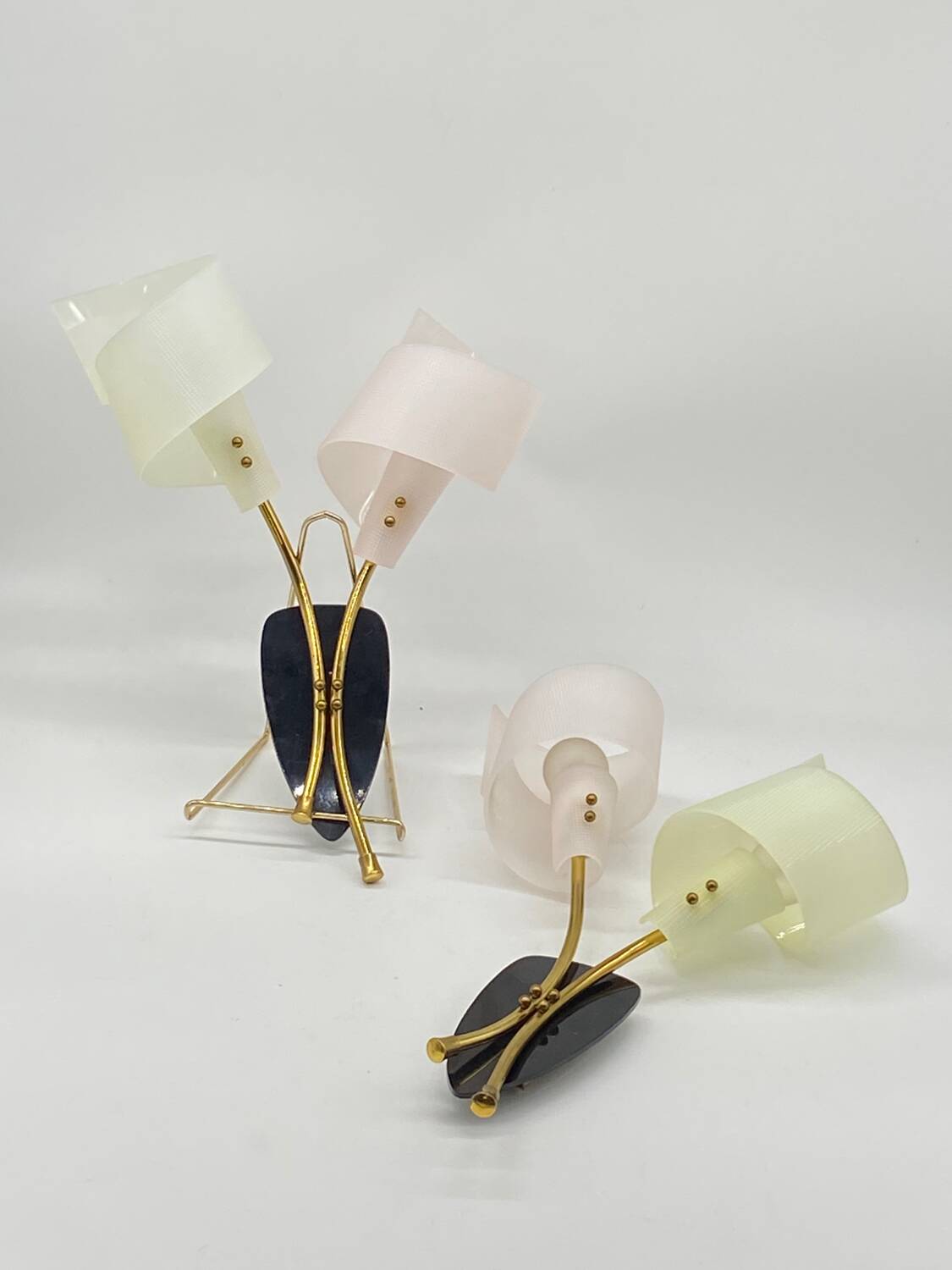 Pair of vintage wall lights by Maison Arlus France design