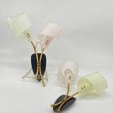 Pair of vintage wall lights by Maison Arlus France design