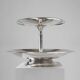 Large antique silver-plated bowl / etagère, France ca. 1900