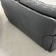 Anthracite grey leather sofa — Italian postmodern design