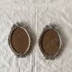 Pair of vintage silver metal frames