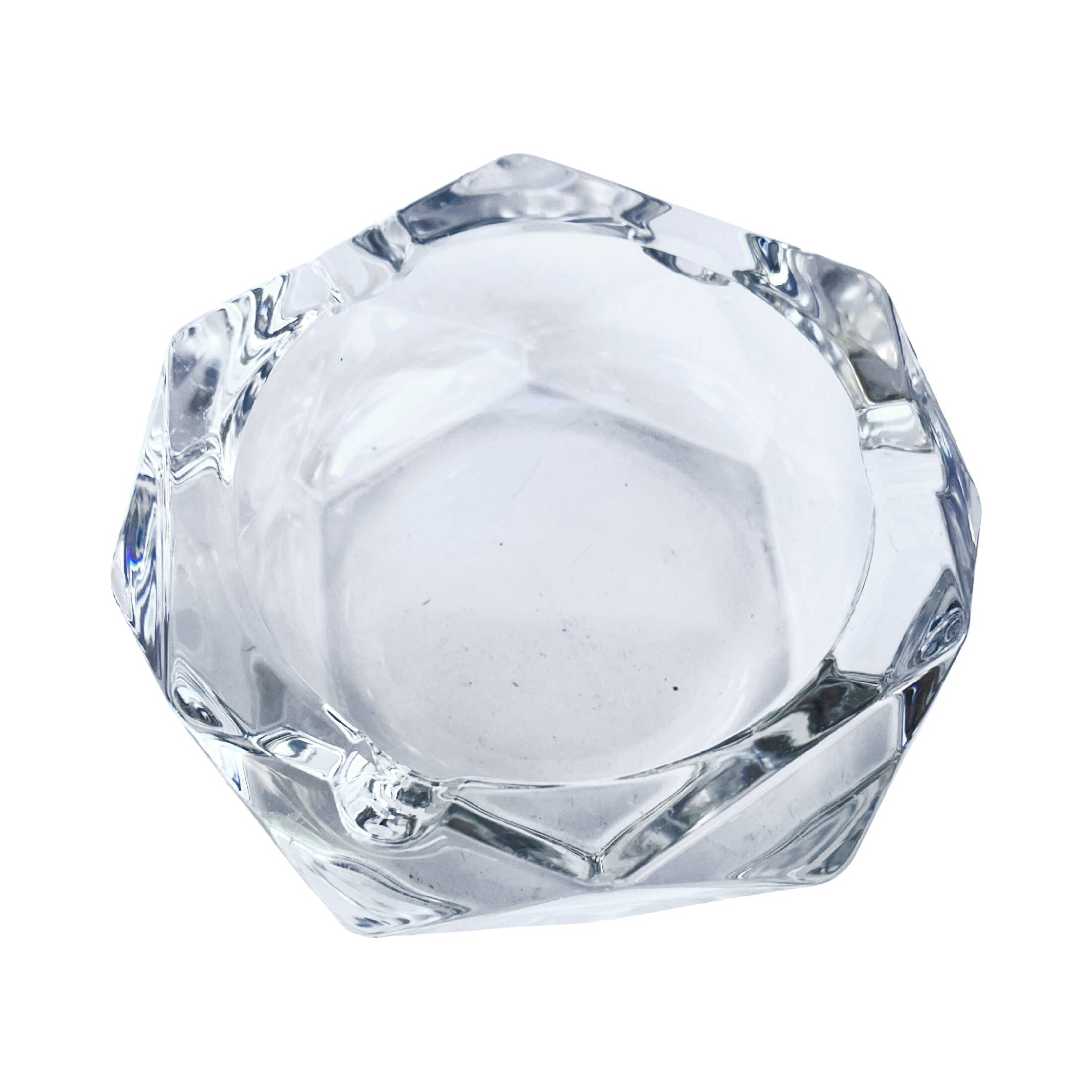 Glass ashtray Bohemia, Czechoslovakia, 1970s