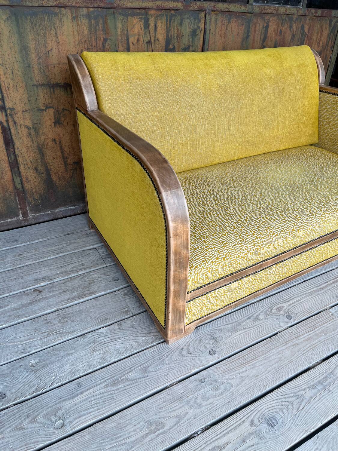 Art Deco two-seater sofa