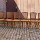6 Louis XV style caned chairs in solid wood