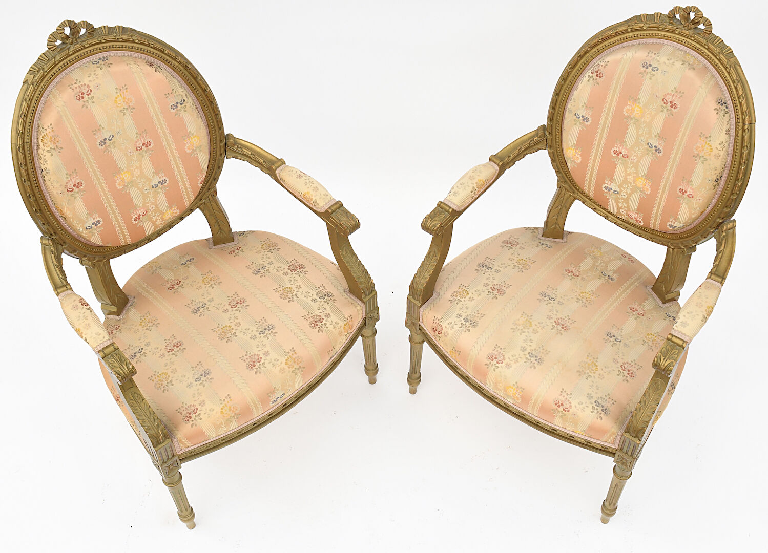 Gilded wooden living room in Louis XVI style