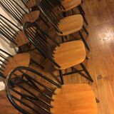 Suite de 10 chaises Ercol modèle quaker années 50