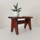 Vintage wooden plant stand stool