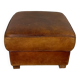 Leather pouf