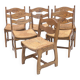 Set de 6 chaises Guillerme et Chambron