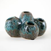 Ceramic vase – flower frog, Danish design, 1960s, made in Denmark