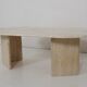 Table basse ovale en travertin