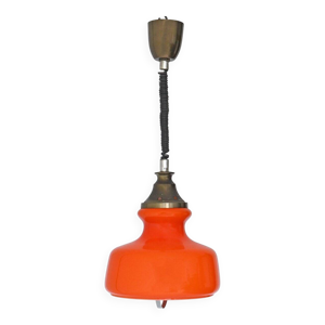 suspension en opaline - orange