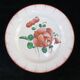 Plate in Faience de l'est pink red 19th LUNEVILLE ISLETTES ST CLEMENT nº2