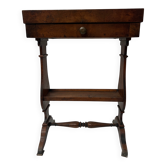 Directoire period work table in solid walnut, 19th century.