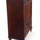 Secretary with a drop-leaf in mahogany in the Louis XVI style.